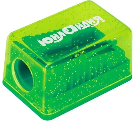 Точилка Космо Мини с контейнером ЮНЛАНДИЯ, пластиковая, корпус ассорти, 24 шт., 228459