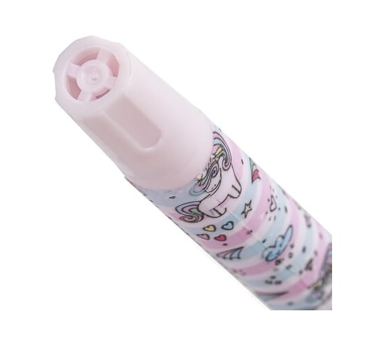 Шариковая ручка ЮНЛАНДИЯ Unicorn синяя, Soft Touch покрытие, узел 0.7 мм, линия письма 0.35 мм 143726