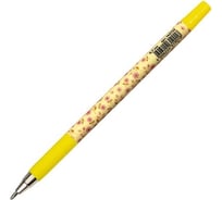 Шариковая ручка ЮНЛАНДИЯ Flowers синяя, Soft Touch покрытие, узел 0.7 мм, линия письма 0.35 мм 143732