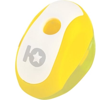 Точилка Космолет с контейнером ЮНЛАНДИЯ, пластиковая, корпус ассорти, 12 шт., 228441