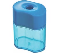 Пластиковая точилка Пифагор Ergo, с контейнером, корпус ассорти 228437