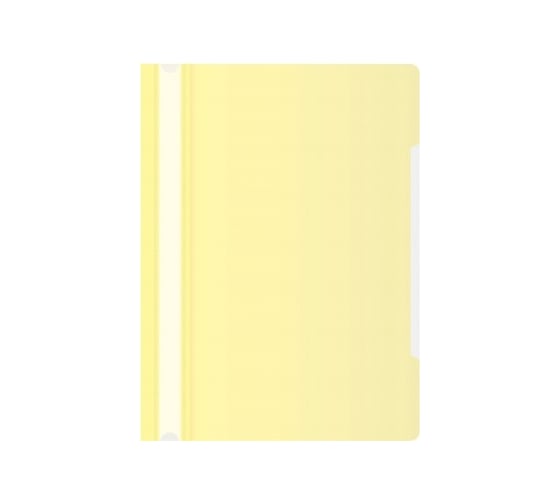 Папка-скоросшиватель Бюрократ Pastel PSLPAST/YEL A4, прозрачный верхний лист, пластик, желтый, 0.14/0.18, 20 шт в упаковке 1481337 1