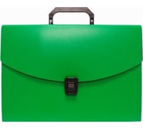 Портфель Бюрократ BPP13GRN 13 отделений, A4, пластик, 0.7 мм, зеленый, 14 шт в упаковке 876048