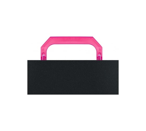 Портфель Бюрократ Black Opal BLPP01PINK 1 отделение, A4, пластик, 0.7 мм, черный/розовый, 14 шт в упаковке 1481695