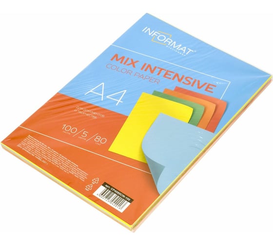Бумага INFORMAT INTENSIVE MIX 5x20 л, 80 г/м2, А4 интенсив CP4080CIN-100