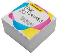 Бумажный блок для записей Silwerhof 90x90x50 мм, 65 г/м2, 92%, белый, 18 шт в упаковке 1478757