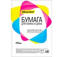 Бумага Silwerhof CIE94% 716001 A4, 60 г/м2, 100 л, белый, общего назначения офисная, 20 шт в упаковке 1203624
