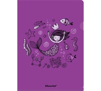 Папка-уголок Silwerhof Mermaid 255174 гладкий, A4, пластик, фиолетовый, 20 шт в упаковке 1427867
