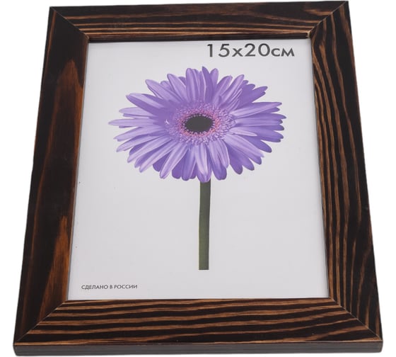 Деревянная рамка ООО Изометрика Fiona 15x20 см, темно-коричневый 0014-6-0007