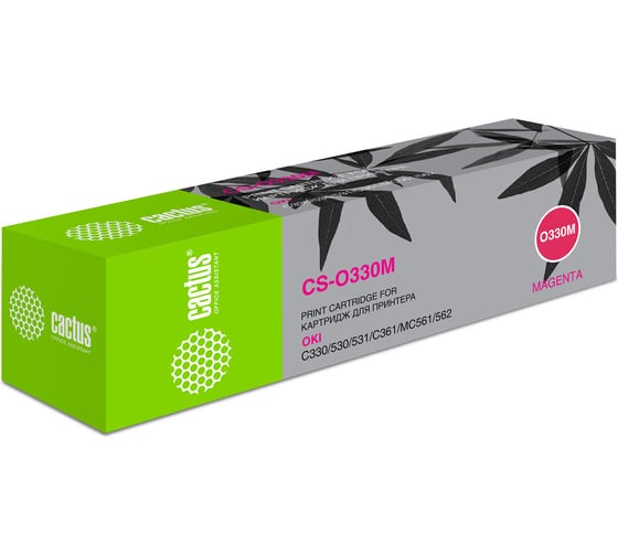 Картридж лазерный 44469715 CS-O330M 44469715 пурпурный (3000стр.) для Oki C330/C530 Cactus 807397 1