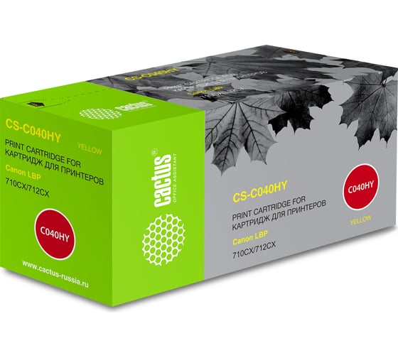 Картридж лазерный CS-C040HY 040 H Y желтый (10000стр.) для Canon LBP 710CX/712CX I-Sensys Cactus 1011623 1