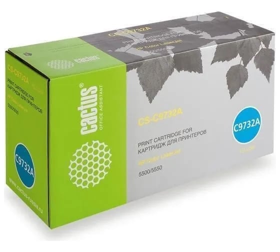 Картридж лазерный CS-C9732A желтый (12000стр.) для HP CLJ 5500/5550 Cactus 807185 1