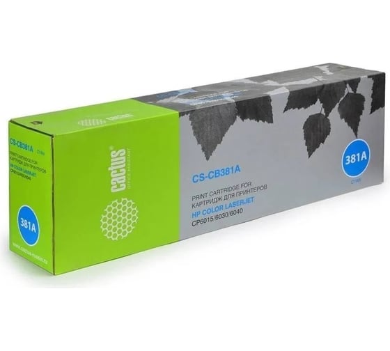 Картридж лазерный CS-CB381AR CB381A голубой (21000стр.) для HP CLJ CM6030/CM6040/CP6015 Cactus 288480