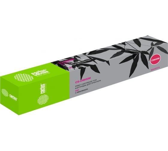 Лазерный картридж Cactus 42918914 пурпурный, 15000 страниц, для oki c 9600/9600dn CS-O9600M 364771 1