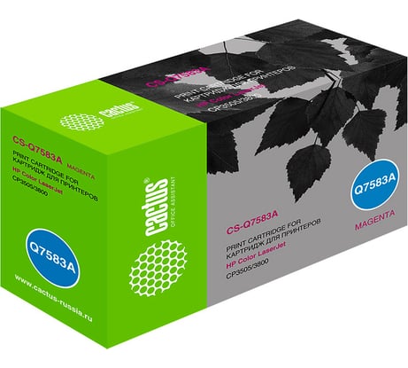 Лазерный картридж Cactus q7583a пурпурный, 6000 страниц, для hp clj cp3505/3800 CS-Q7583A 807374