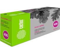 Лазерный картридж Cactus clt-m406s пурпурный, 1000 страниц, для samsung clp-360/365/clx-330 CS-CLT-M406S 807414