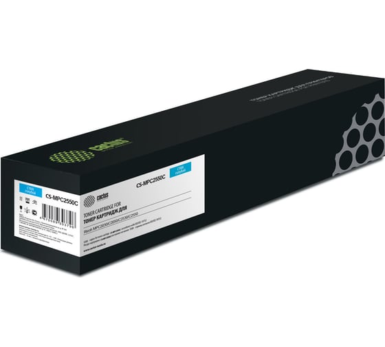 Лазерный картридж Cactus 841197 голубой, 5500 страниц, для ricoh mpc2030/c2050/c2530/c2550 CS-MPC2550C 1555383