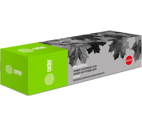 Лазерный картридж Cactus c-exv12 черный, 24000 страниц, для canon ir3035/3045/3530 CS-EXV12 727289 1