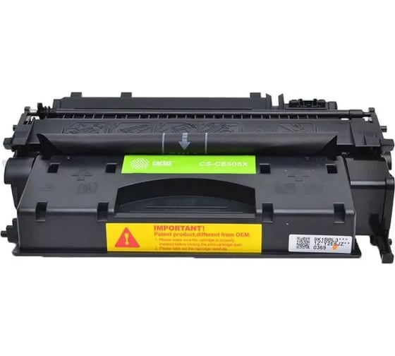 Лазерный картридж CS-CE505XS ce505x черный, 6500 страниц, для hp laserjet p2050 laserjet p2055 la Cactus 934736 24937281