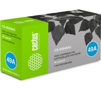 Лазерный картридж Cactus q5949a черный, 2500 страниц, для hp lj 1160/1320/3390/3392 CS-Q5949AS 943994