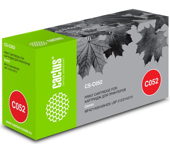 Лазерный картридж CS-C052 cartridge 052 черный, 3100 страниц, для canon canon mf421/426/428/429/l Cactus 1071373 1
