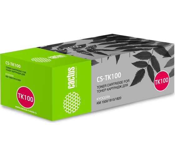 Лазерный картридж Cactus tk-100 черный, 6000 страниц, для kyocera mita km-1500 CS-TK100 690212 1