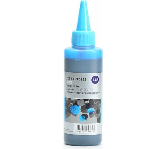 Чернила Cactus светло-голубой 100мл для epson stph r270/290/rx590 CS-I-EPT0825 845615