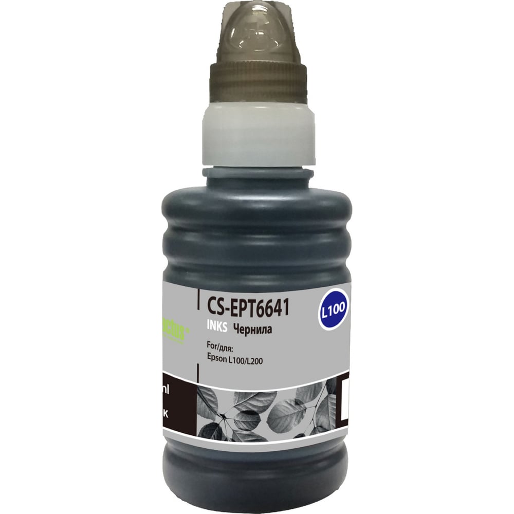 Чернила Cactus t664 черный 100мл для epson l100/l110/l120/l132/l200 ...