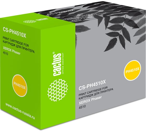 Лазерный картридж Cactus 113r00712 черный, 19000 страниц, для xerox phaser 4510 981943 1