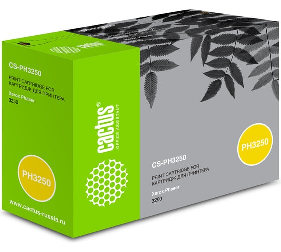 Лазерный картридж Cactus 106r01374 черный, 5000 страниц, для xerox phaser 3250/3250d/3250dn CS-PH3250 690203 1