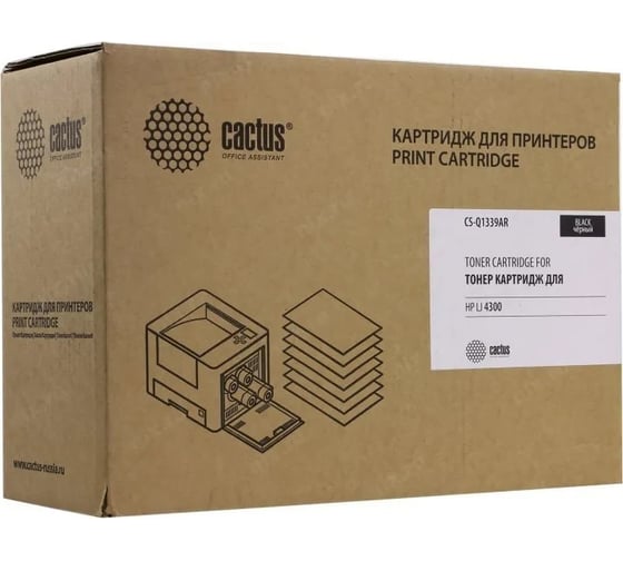 Лазерный картридж Cactus q1339a черный, 18000 страниц, для hp lj 4300 CS-Q1339AR 362998 1