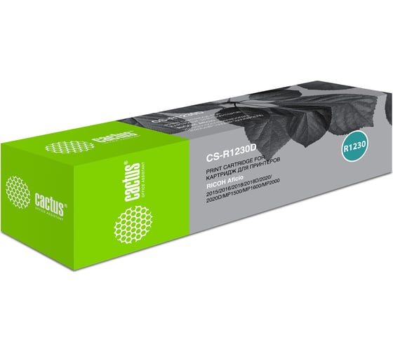 Лазерный картридж Cactus 1230d черный, 9000 страниц, для ricoh aficio 2015/2016/2018/2018d/202 CS-R1230D 727313 1