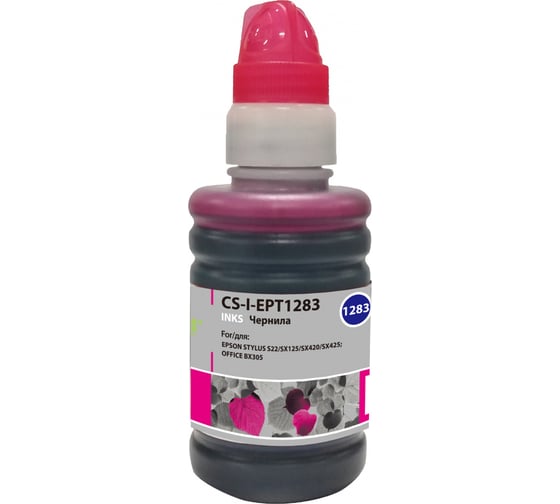 Чернила Cactus пурпурный 100мл для epson st s22/sx125/sx420/sx425/of bx305 CS-I-EPT1283 845623