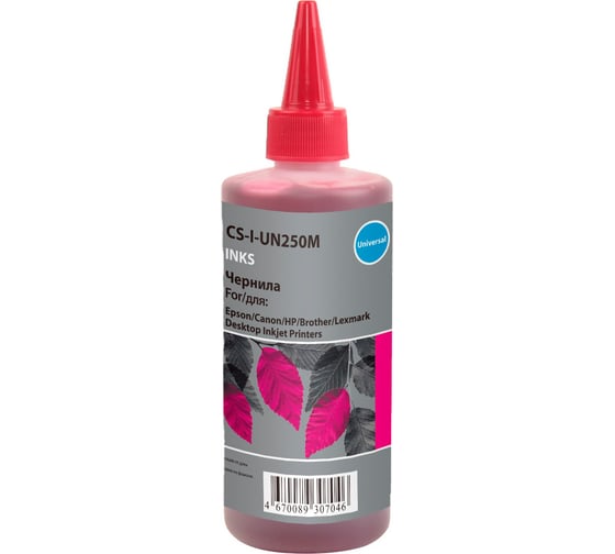 Чернила Cactus пурпурный 250мл для hp/lexmark/canon/epson/brother CS-I-UN250M 1651496 1