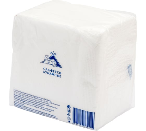 Салфетки Сыктывкарские 24x24 см, 1 слой, 100 шт. 1н11