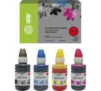 Чернила Cactus многоцветный набор 4x100мл для canon pixma mp240/mp250/mp260/mp CS-I-PG510-CL511M/C 1469412