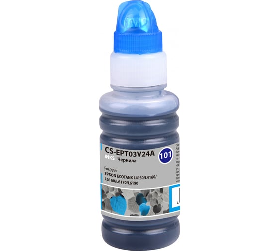 Чернила Cactus 101c голубой 70мл для epson l4150/l4160/l6160/l6170 CS-EPT03V24A 1077927 1