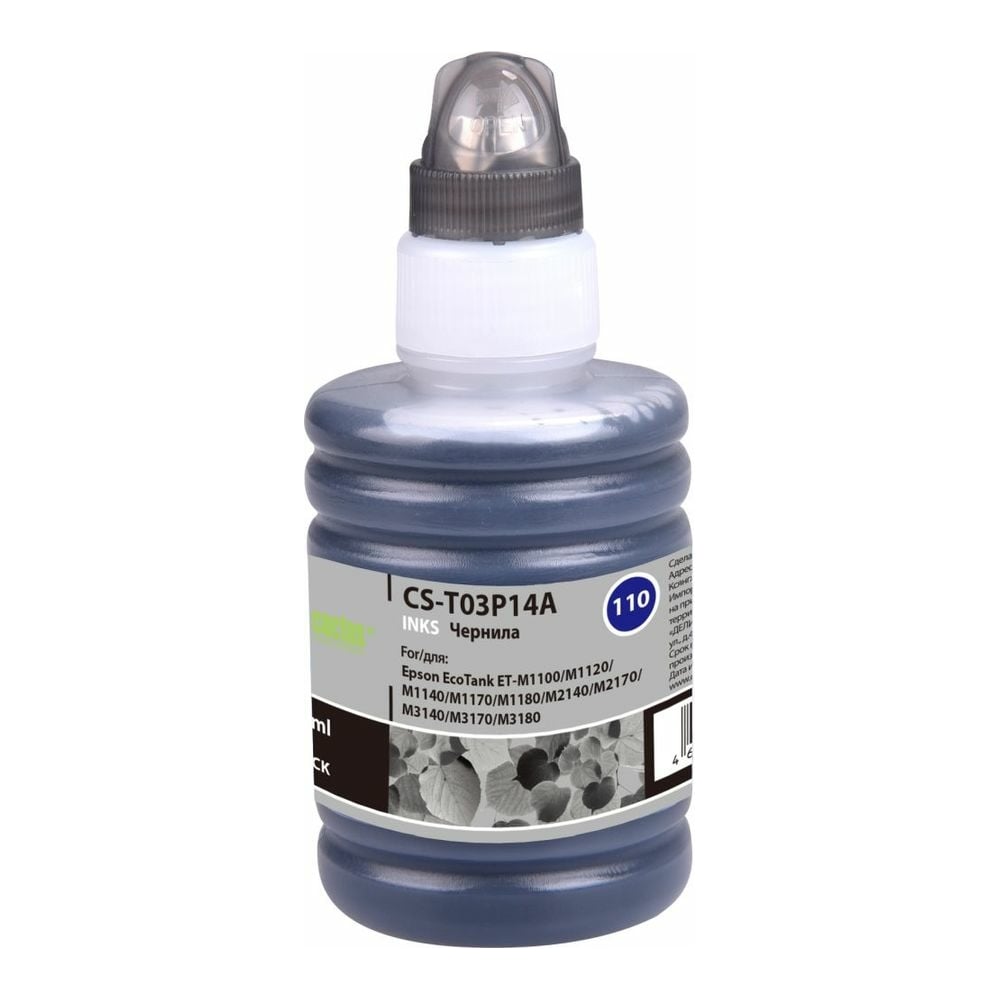 Чернила Cactus 110 bk черный 140мл для epson m1100/m1120/m1170/m2140 ...