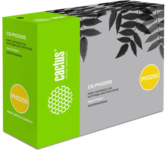 Лазерный картридж Cactus 106r01373 черный, 3500 страниц, для xerox phaser 3250/3250d/3250dn CS-PH3250S 315633 1