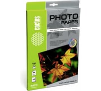 Фотобумага для струйной печати Cactus А4, 190г/м2, 50 листов, белая, матовая CS-MA419050 805852