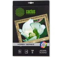 Фотобумага для струйной печати Cactus А4, 190г/м2, 10 листов, белая, матовая CS-DA419010L 805812