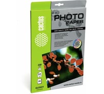 Фотобумага для струйной печати Cactus А4, 230г/м2, 20 листов, белая, глянцевая CS-GA423020 805822