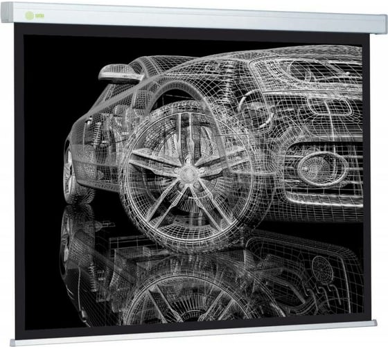 Настенно-потолочный рулонный экран Cactus Wallscreen 4:3, 206x274 см, белый CS-PSW-206X274 359053 1