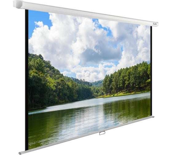 Настенно-потолочный рулонный экран Cactus WallExpert 16:10, 150x240 см, белый CS-PSWE-240X150-WT 407833 1