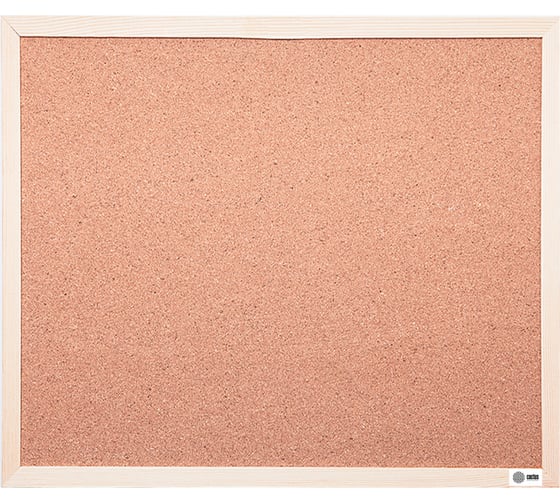 Пробковая доска CS-CWBD-90X120 коричневый, 90x120 см, деревянная рама, пробка Cactus 1156330 1