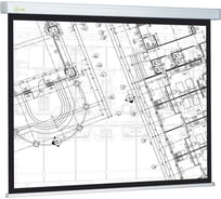Настенно-потолочный рулонный экран Cactus Wallscreen 16:9, 104.6x186 см, белый CS-PSW-104X186 359033