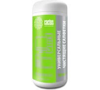 Антибактериальные влажные салфетки Cactus спиртовые, 100 листов CS-ASC100 1384698