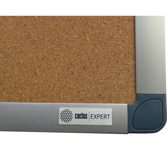 Пробковая доска CS-CBD-90X120 коричневый, 90x120 см, алюминиевая рама, пробка/алюминий Cactus 1070272