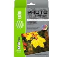 Фотобумага для струйной печати Cactus 10x15, 230г/м2, 50 листов, белая, матовая CS-MA623050 1145270