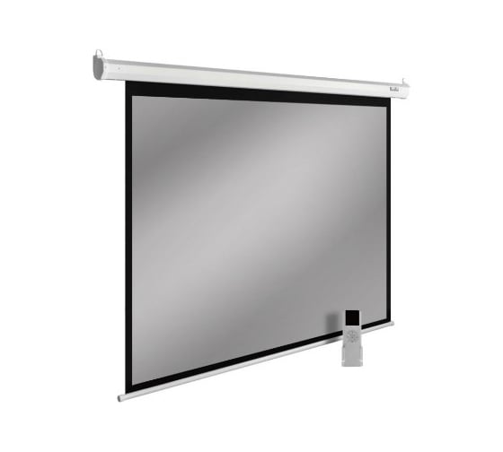 Настенно-потолочный рулонный экран Cactus SIlverMotoExpert 16:10, 138x220 см, тёмно-серый моторизованный привод CS-PSSME-220X138-DG 1167029